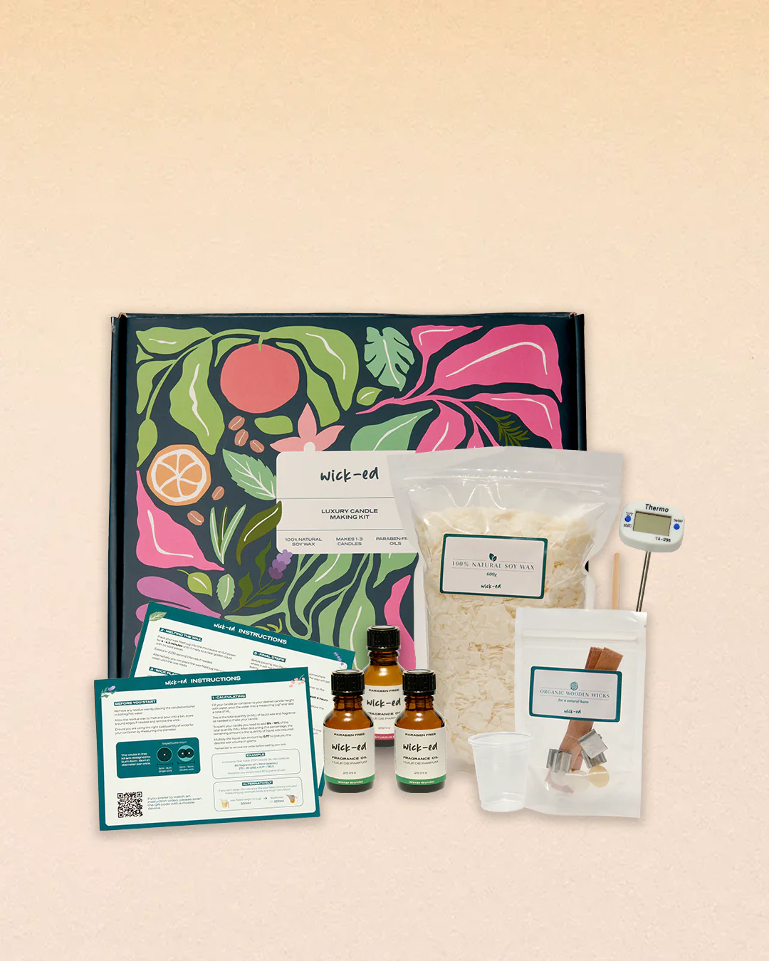 Its Wick-ed kit - 600gm 3 x candle making kit